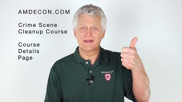 Crime Scene Clean Up Training Course Details
