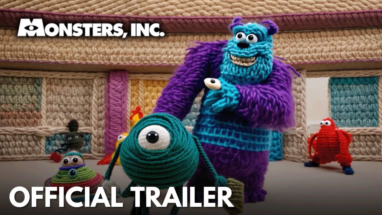 MONSTERS INC Reimagined by AI in YARN | Runway Gen 3 - YouTube display picture 2