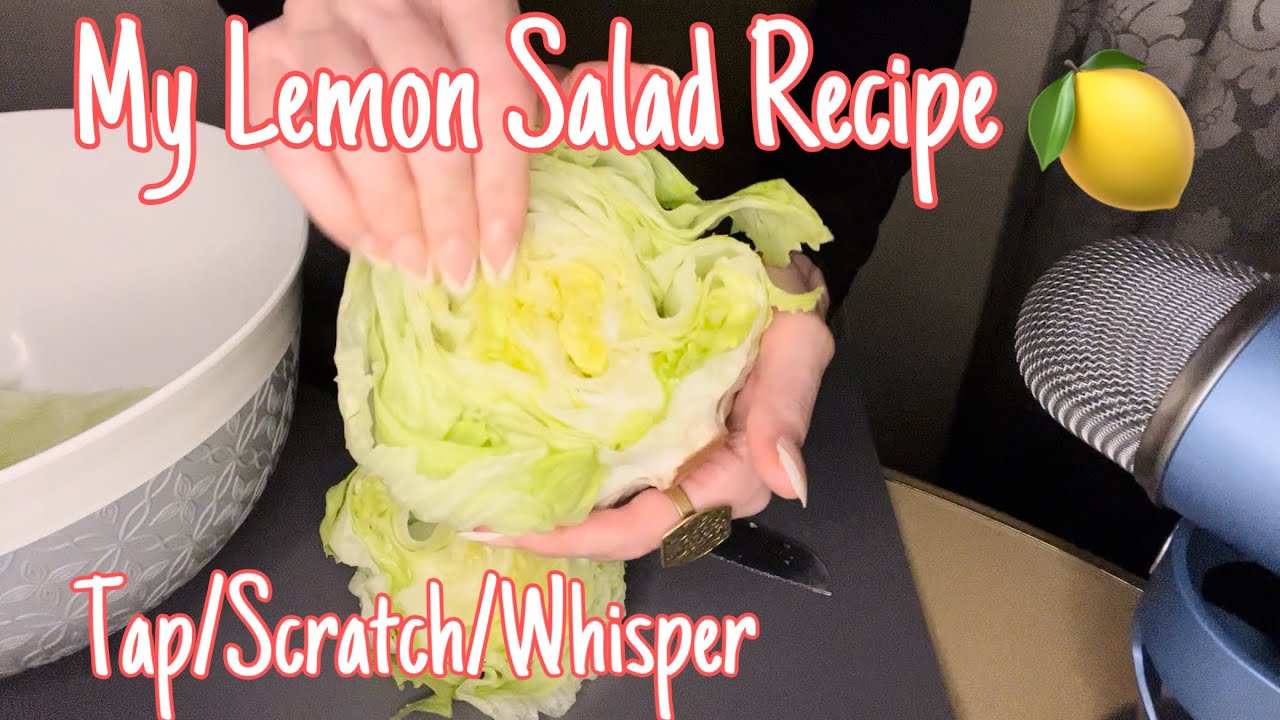 ASMR * How to Make Lemon Salad * Fast Tapping & Scratching * Whispered * ASMRVilla