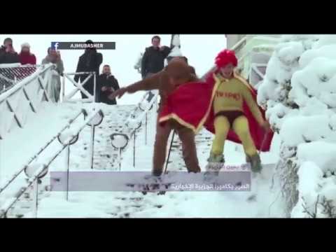 تعطل حركة النقل والمواصلات في فرنسا بسبب غزارة الثلوج