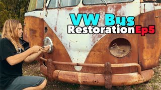 VW Bus Restoration  Episode 5  Wheels on and new plans for Kona! | MicBergsma