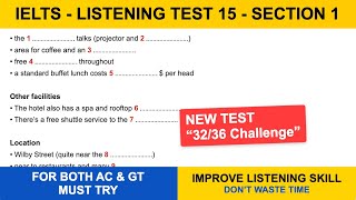 IELTS Listening Practice Test 15 – Section 1 | Practice with Transcript + Answers