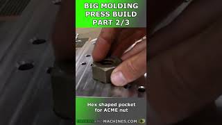 Machining the Platen Plates for Bigger Molding Press Part 2/3 #Shorts