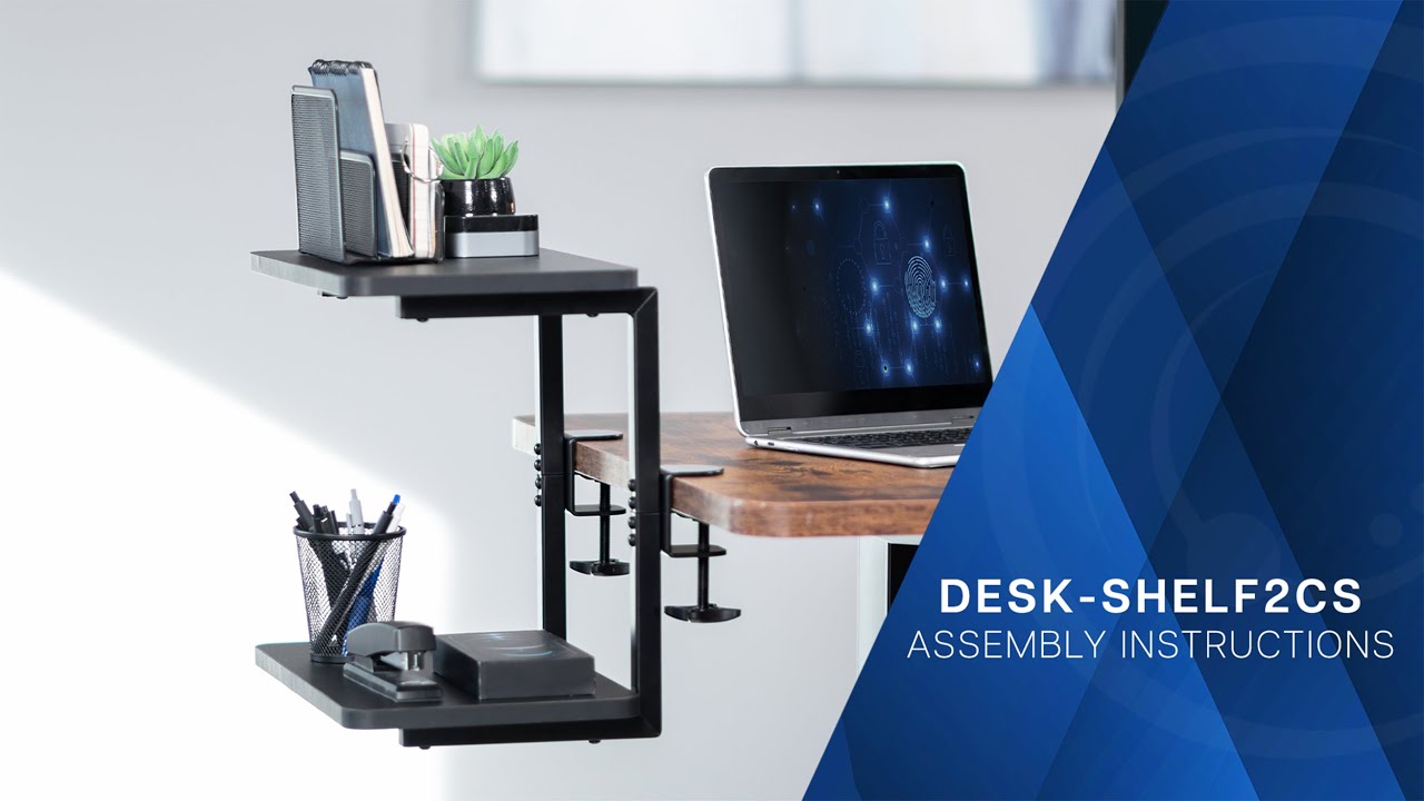 DESK-SHELF2CS Clamp-on 16