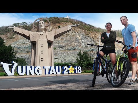 Video Cycling to Vung Tau Attractions, Giant Jesus Statue,... - youtube