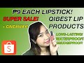 ₱9 ONLY! (+GIVEAWAY) QIBEST LIP PRODUCT REVIEW &amp; SWATCHES | AYA BALBUENA