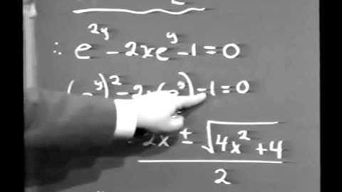Inverse Hyperbolic Functions Lec 4 6 Sinh inverse in terms of Natural Logarithms
