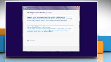 Customize Installation of Windows® 8 over Windows® XP