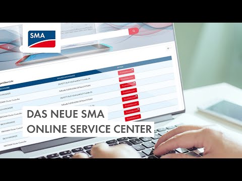Das neue SMA Online Service Center (deutsche Version)
