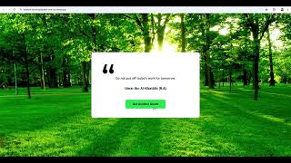Random Quote Generator using HTML, CSS & JavaScript