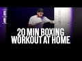 At home boxing workout for toned abs and arms