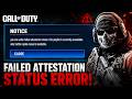 How To Fix Failed Attestation Status Error in Call of Duty | COD Failed Attestation Fix (2026)