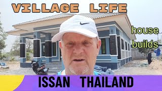 walk round village in issan thailand