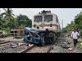 High Speed ￼￼Express ￼Train H*it The Big Tractor Level crossing : Indian Railgate ￼￼