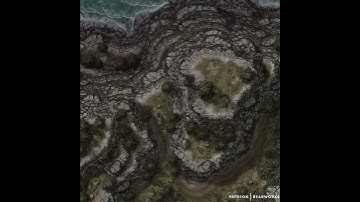 Highland Cliff —  Animated Battlemap  For DnD, Pathfinder, Foundry VTT, or Roll20