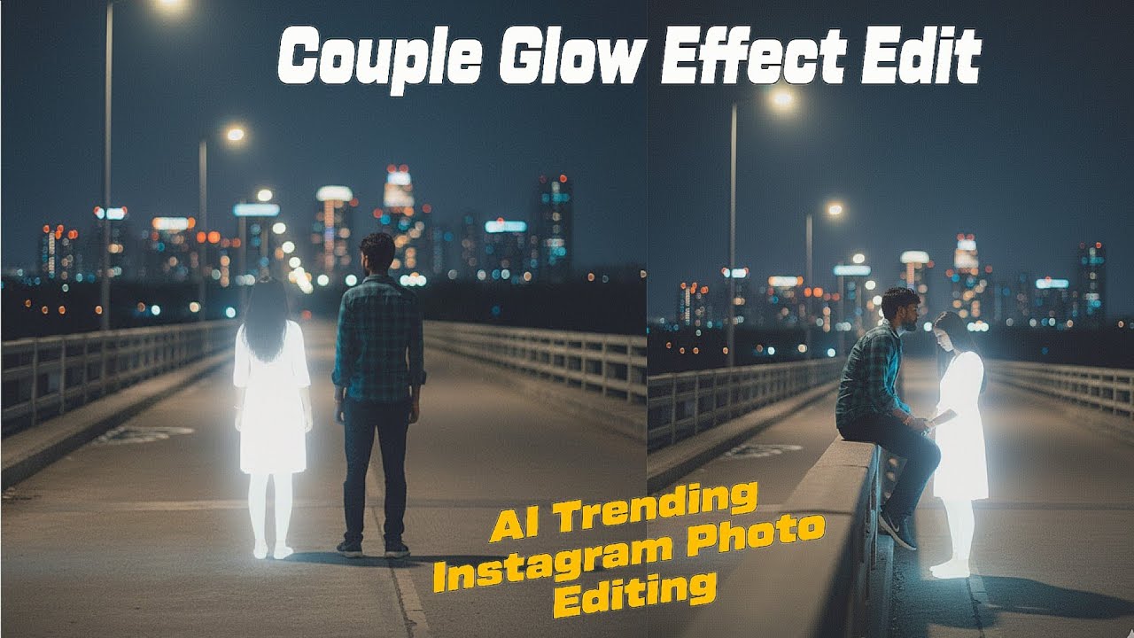 Couple Glow Effect Edit 🤍 | AI Trending Instagram Photo Editing