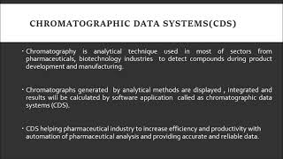 Chromatographic data analysis