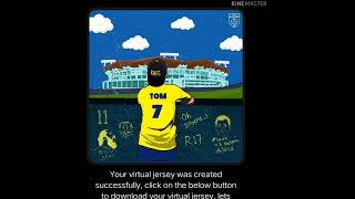 How to Make Kerala blasters Virtual Jersey With Our name and Number screenshot 3
