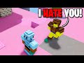 The Truth about the NICEST LITTLE KID in Roblox Bedwars... HE IS TOXIC!