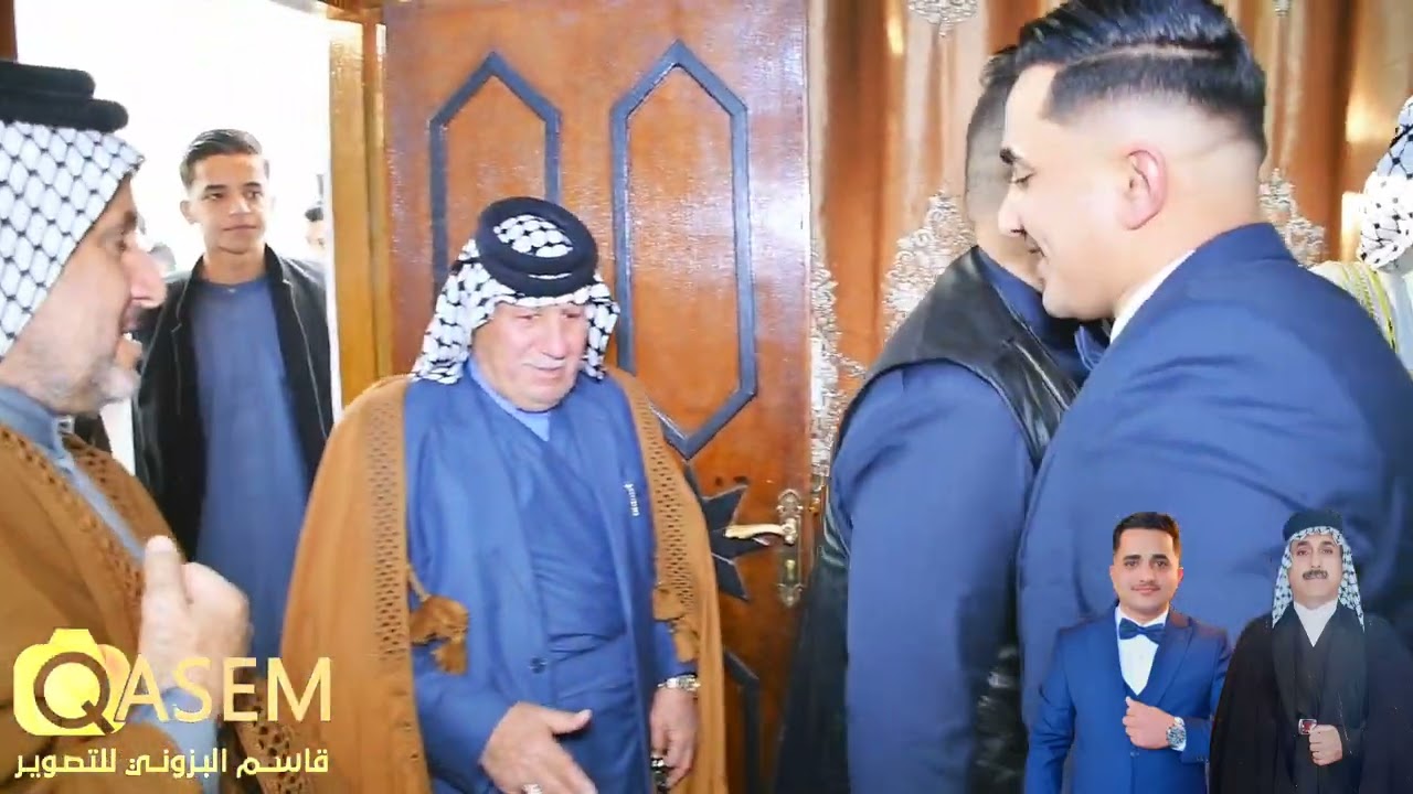 عقد قران الأخ الحبيب الغالي الورد علي مجيد كاظم الحاج هاشم البزوني الف الف مبروك