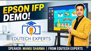Epson Interactive Flat Panel Complete Demo with AI Features