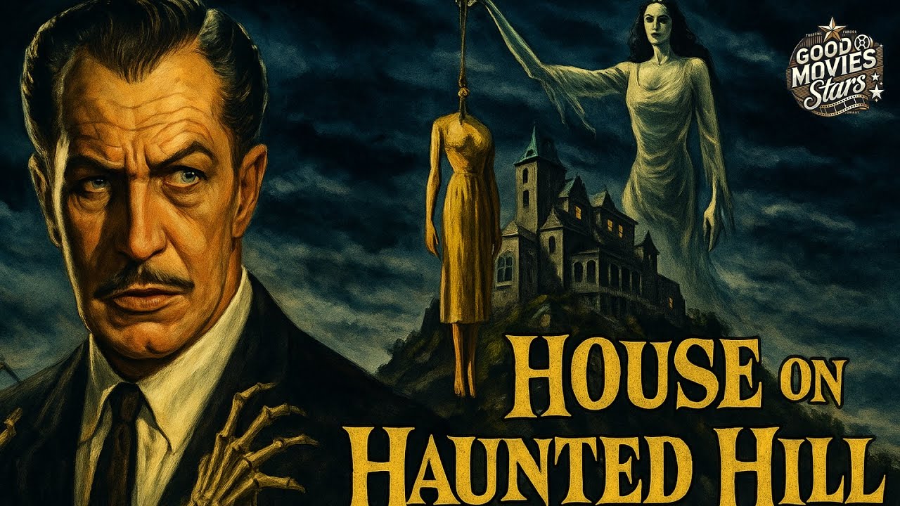 House on Haunted Hill (1959) – Vincent Price Horror Classic | Full Movie | Restored HD