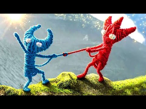 Видео: ЛИЗА и МИША в Unravel Two ► Games On for Kids