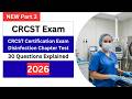 CRCST Certification Exam 2026 Part 3 | Disinfection Chapter Test (30 Questions Explained)