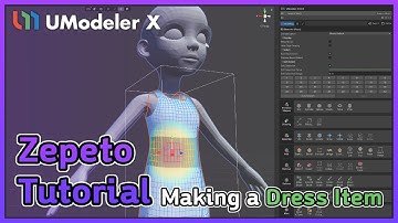UModeler X - Zepeto Tutorial Making a Dress Item