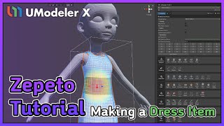 UModeler X - Zepeto Tutorial Making a Dress Item screenshot 2