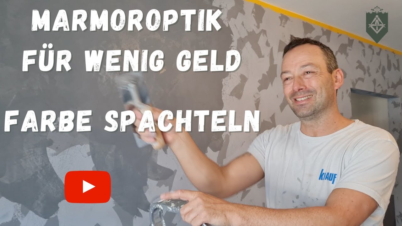 Marmoroptik für kleines Geld 😳 - Farbe spachteln 2 - Bei mir zu Hause