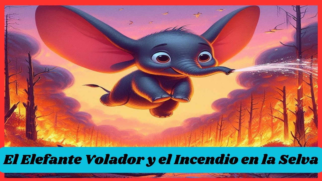 (Cuento infantil) EL ELEFANTE VOLADOR Y EL INCENDIO EN LA SELVA - YouTube