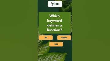 Python Functions Guess the Keyword! #Python #Coding