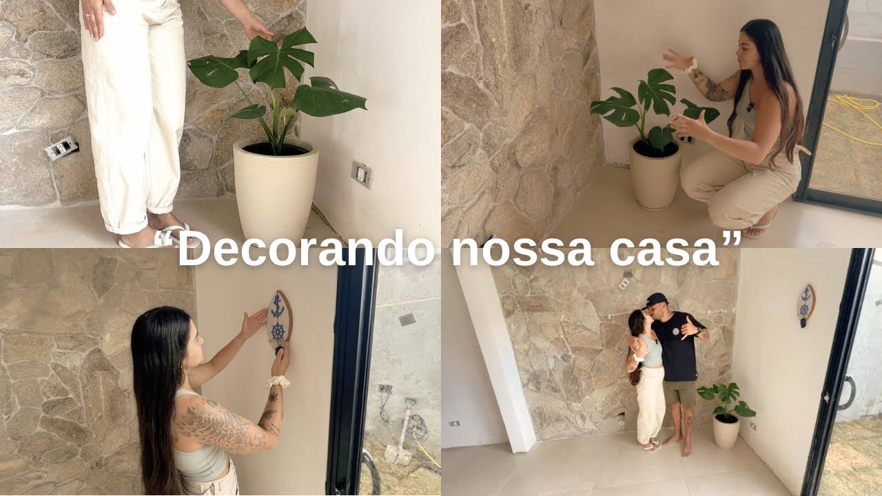 “Começou a decoração da casa nova, compras na Shopee, Plantando nossas mudas” 