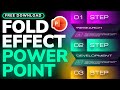Realistic powerpoint effect folding cards tutorial  free slides