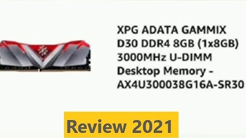 XPG ADATA GAMMIX D30 DDR4 | Review | XPG