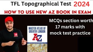 Tfl Topographical Test 2023/ AZ Book questions worth 17 marks /AZ Master Atlas 2023/Sa PCO Training