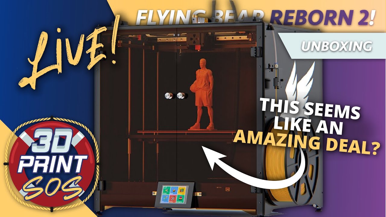 Flying Bear Reborn 2 - Unboxing Printer Kit & Accessories - YouTube