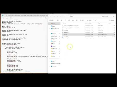 Python Conveyor Automation Simulator | CS50x Final Project