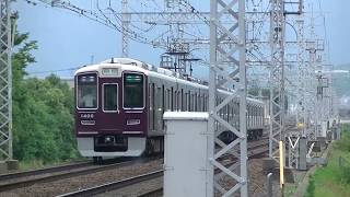 阪急 1300系(1300F) 準急 梅田行き  西京極 発車