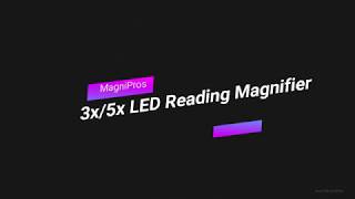 👉MagniPros 3X/5X Magnifying Glass with Anti-Glare & Dimmable LED Lights