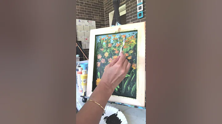 How to paint sunflowers in acrylics/oils by artist...