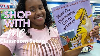 Classroom Setup Vlog | Shop With Me For My Classroom |Lakeshore Learning + Hobby Lobby + TPT Haul