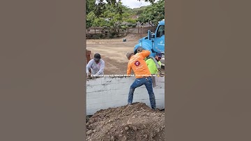 From Concrete Pour to Stone Perfection | Start to Finish Veneer Wall Build