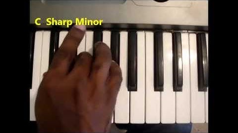How To Play C Sharp Minor Chord (C# Min, C#m) Piano/Keyboard