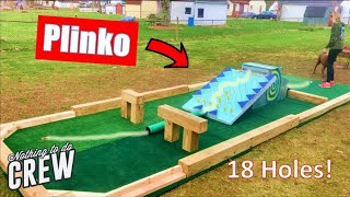 Epic backyard Mini Golf Course. with 18 Holes!