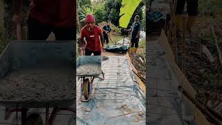 Construction happening at farm today. let bring you what we did today. #bukitmertajam #concrete