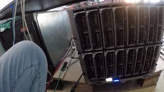 DELL M1000e fan test and boot