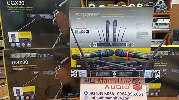 Mic Shure UGX 30 phiên bản mới đẳng cấp.Hát ngọt ngào nhẹ không tốn hơi.Alo 0964396651