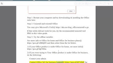 Fix error code 30174-4 when downloading/installing Office Home & Business 2013 online